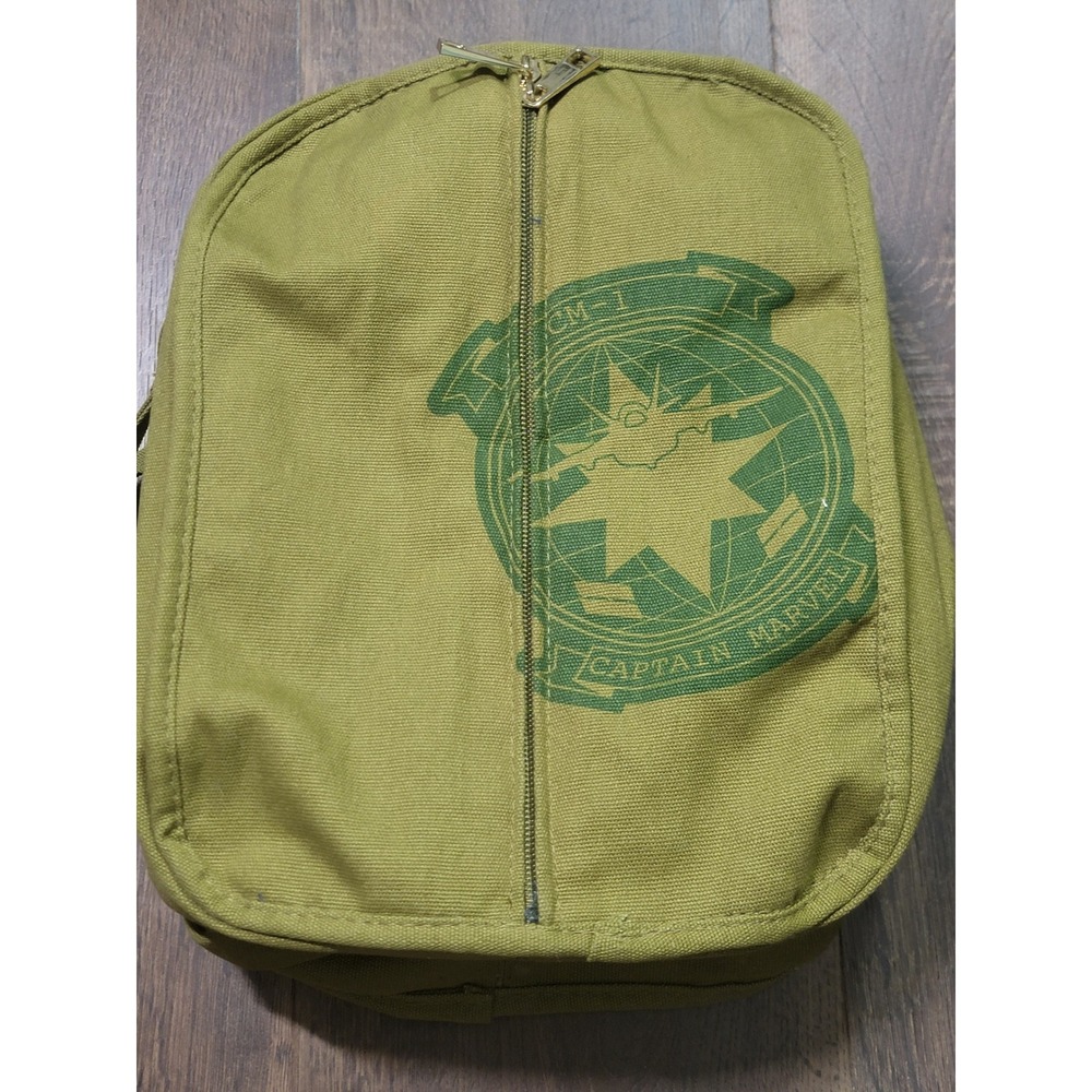 Disney Marvel Captain Marvel Reversible Mini Backpack Red Blue Gold Olive Green